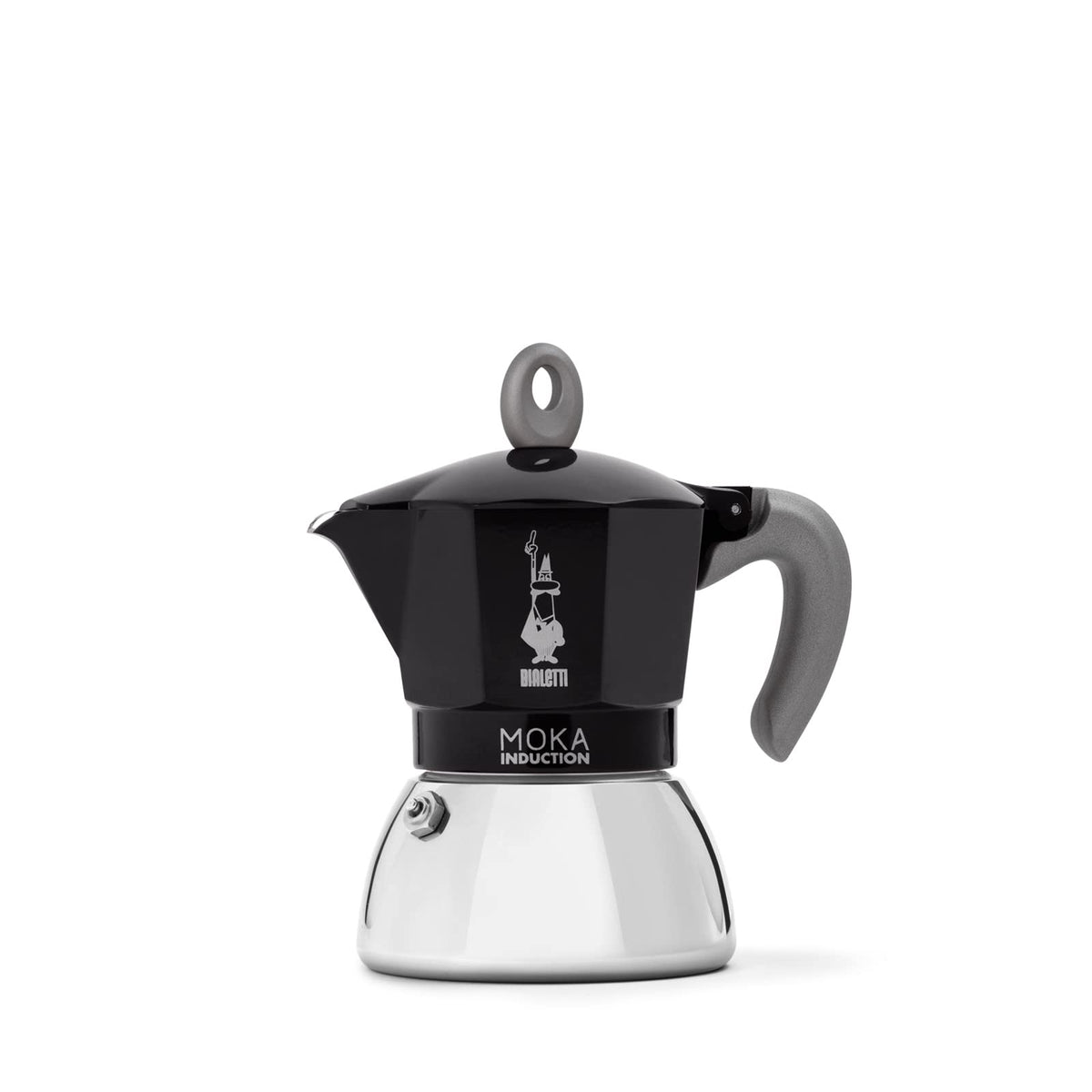 Bialetti Moka Induction upper aluminum part for even heat and flavor