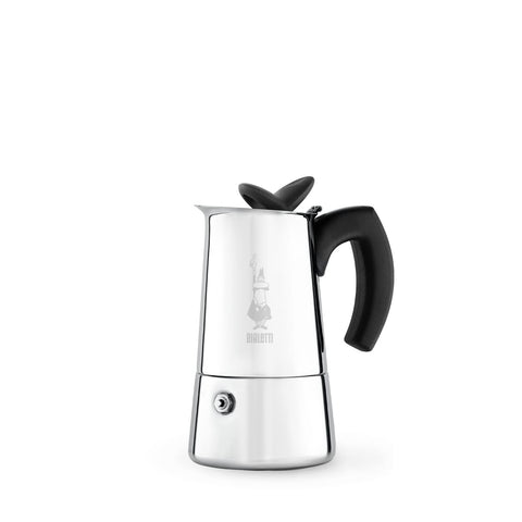 Bialetti Musa 4-cup espresso maker ready for induction or gas stovetops.