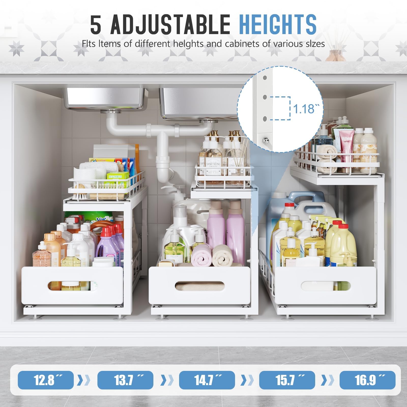 Biboraya easy-installation brackets simplify mounting in cabinets.