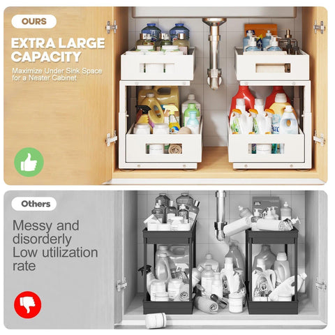 Biboraya height-adjustable design fits different cabinet heights for versatile placement.