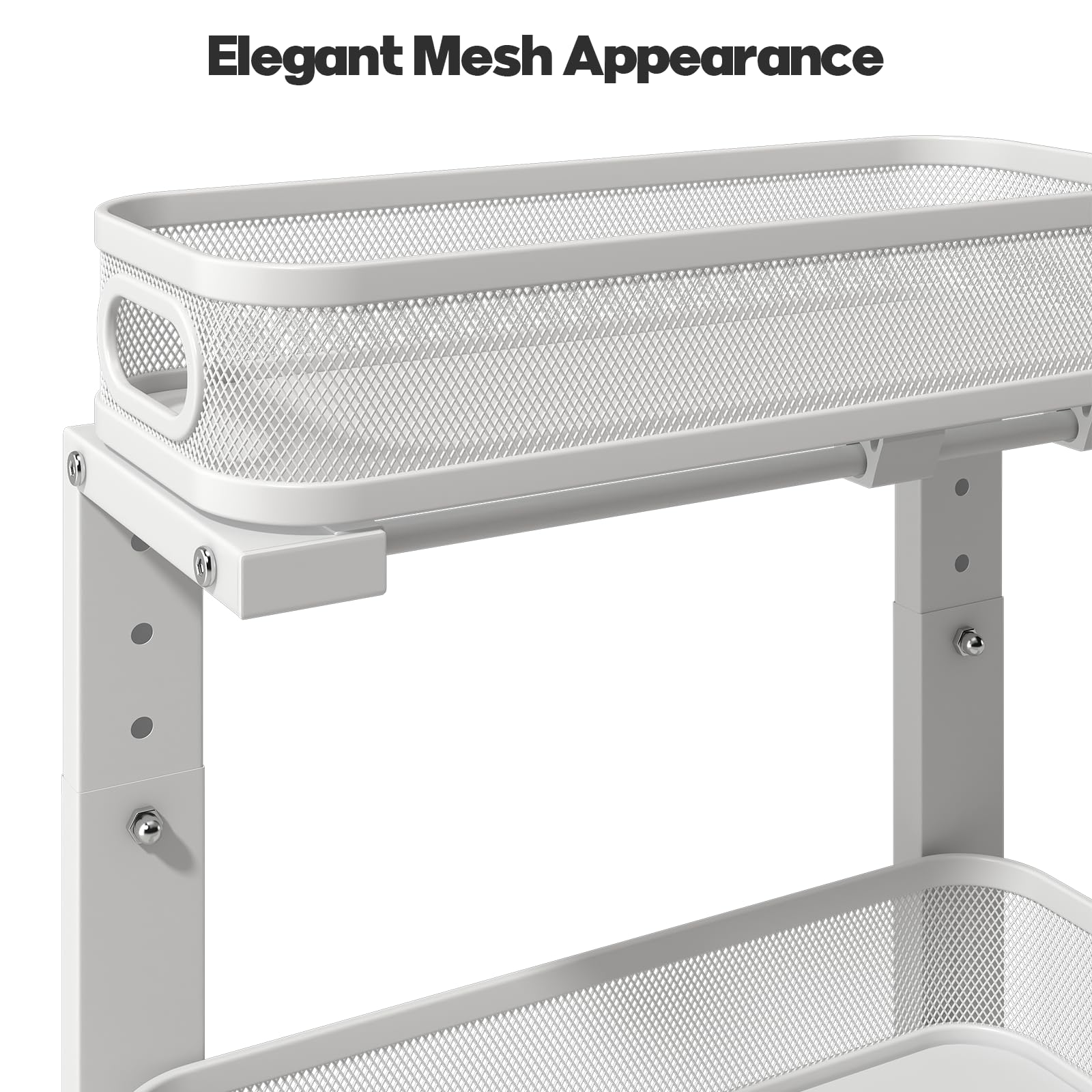 Biboraya height-adjustable rails fit around pipes