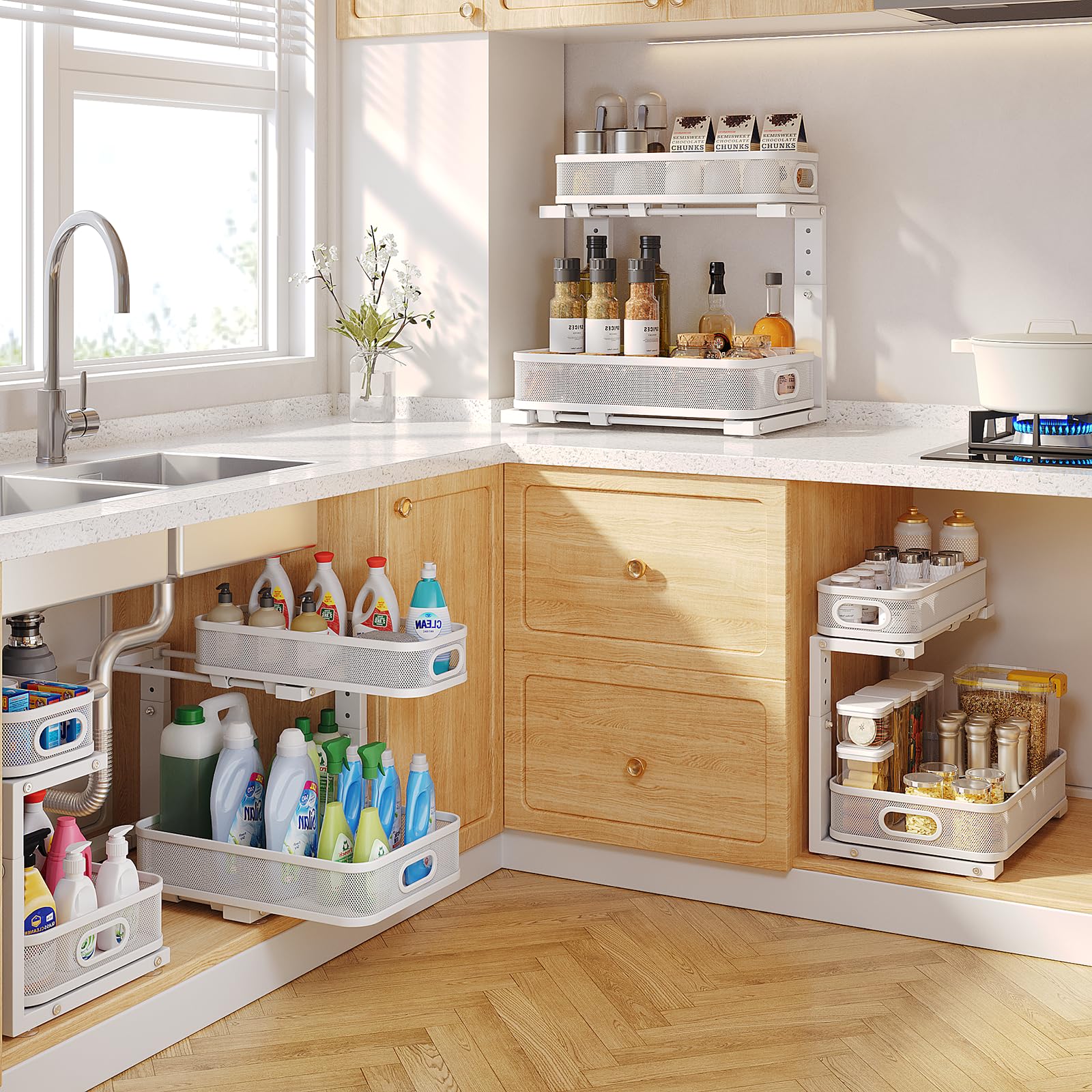 Biboraya kitchen and bathroom storage blends style with practical organization