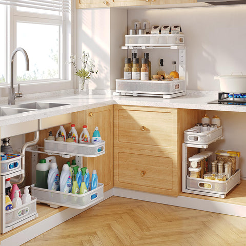 Biboraya kitchen and bathroom storage blends style with practical organization