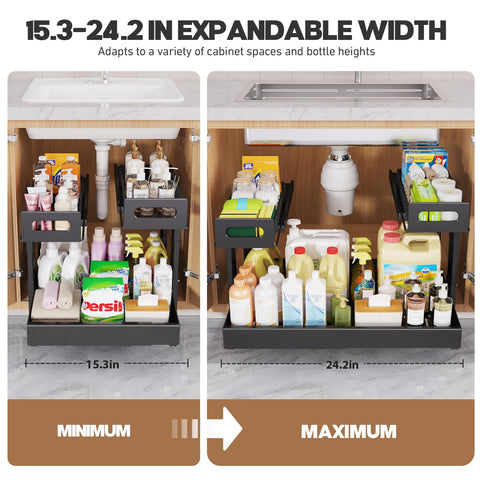 Biboraya under-sink storage suits kitchen and bathroom needs