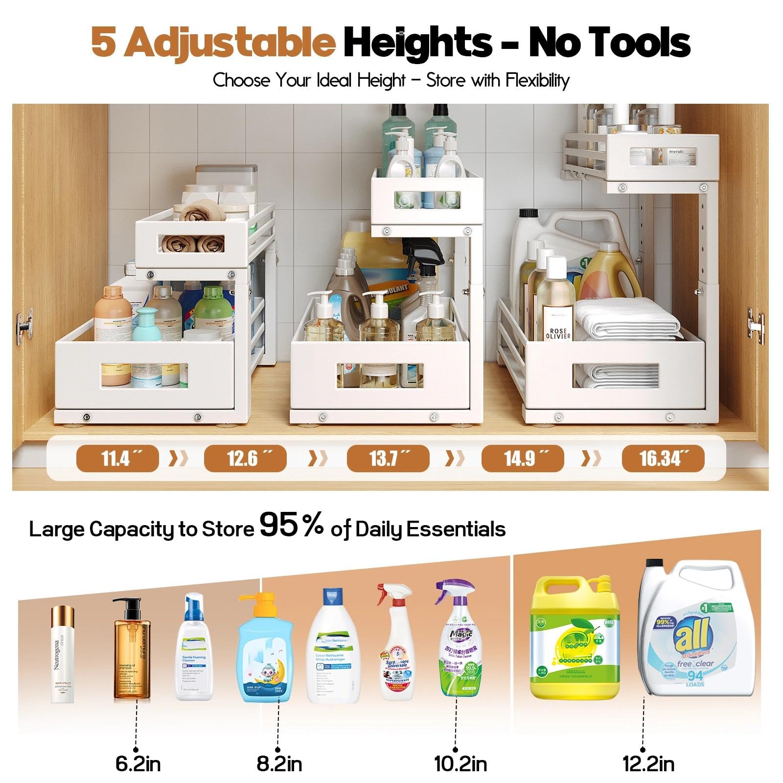 Biboraya smooth cylinder rails in action for quick access