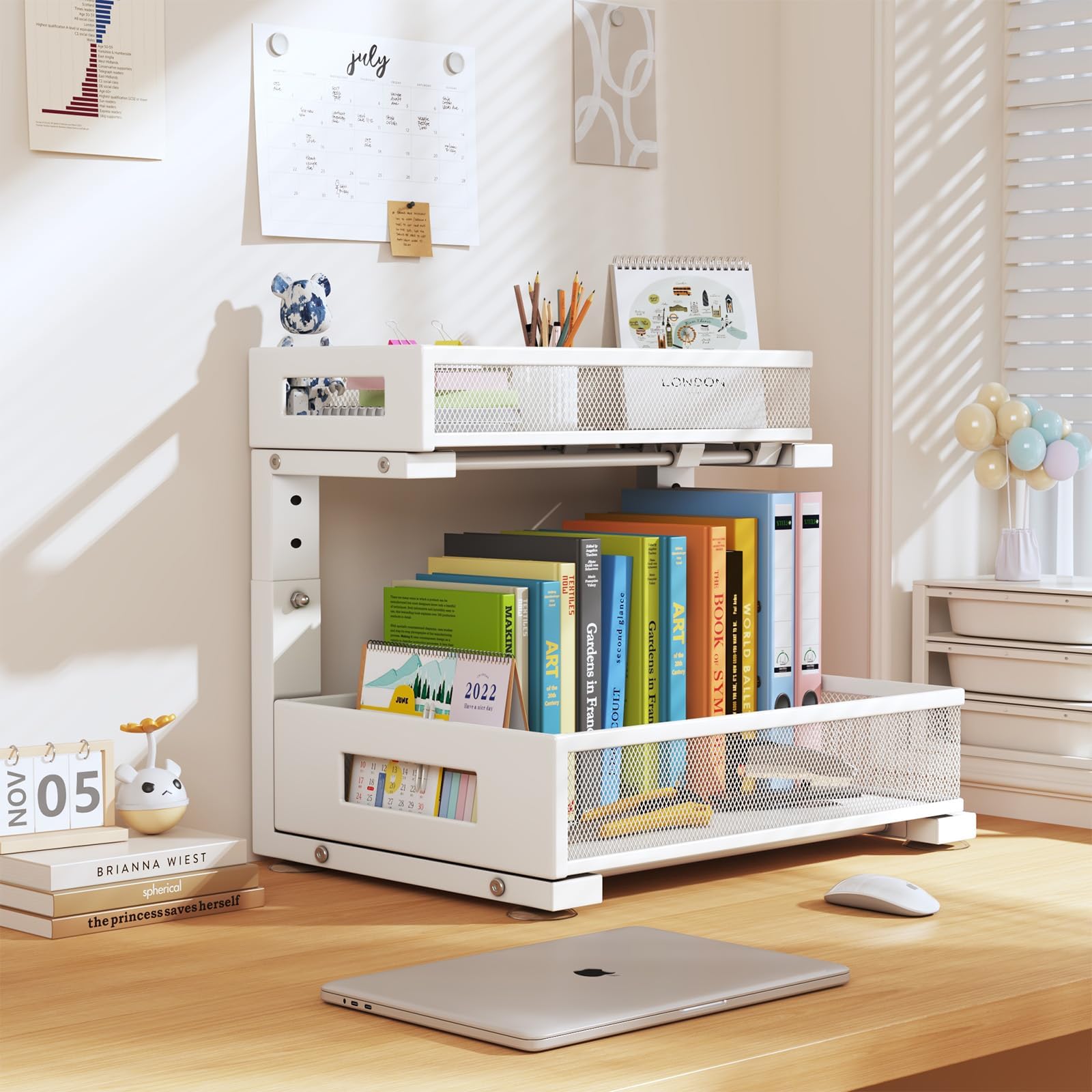 Biboraya wide bottom supports bulky bottles and tall containers.