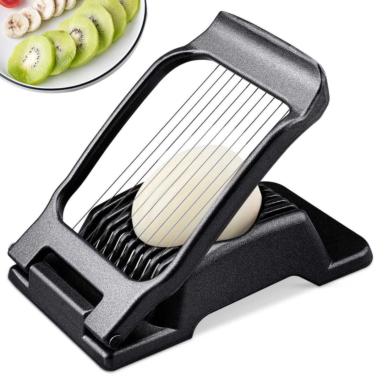 BIBURY egg slicer base: robust aluminum build for clean, straight cuts