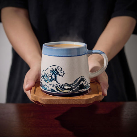 BICETTO Premium ceramic coffee mug with durable, lead-free material