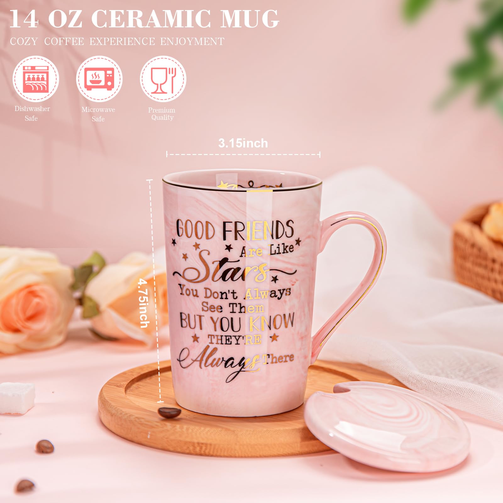 Biching interior star pattern adds charming touch