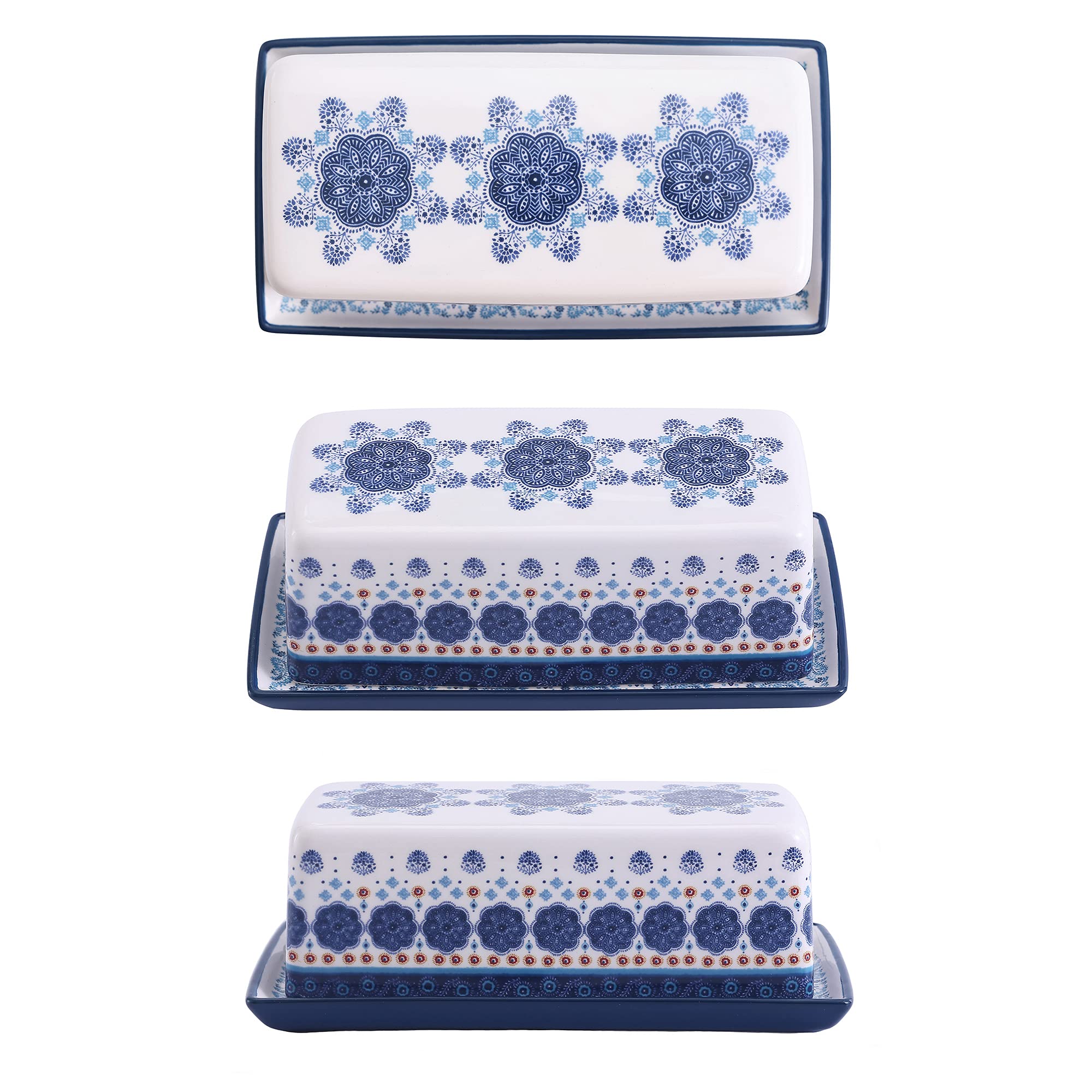 Bico Blue Talavera butter dish is gift-ready for holidays or housewarmings