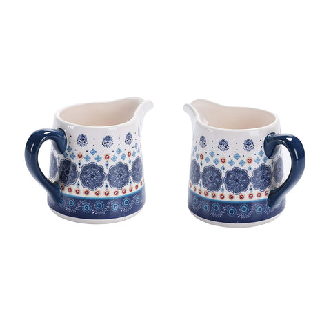 Decorative coffee bar shot with the Bico Talavera set
