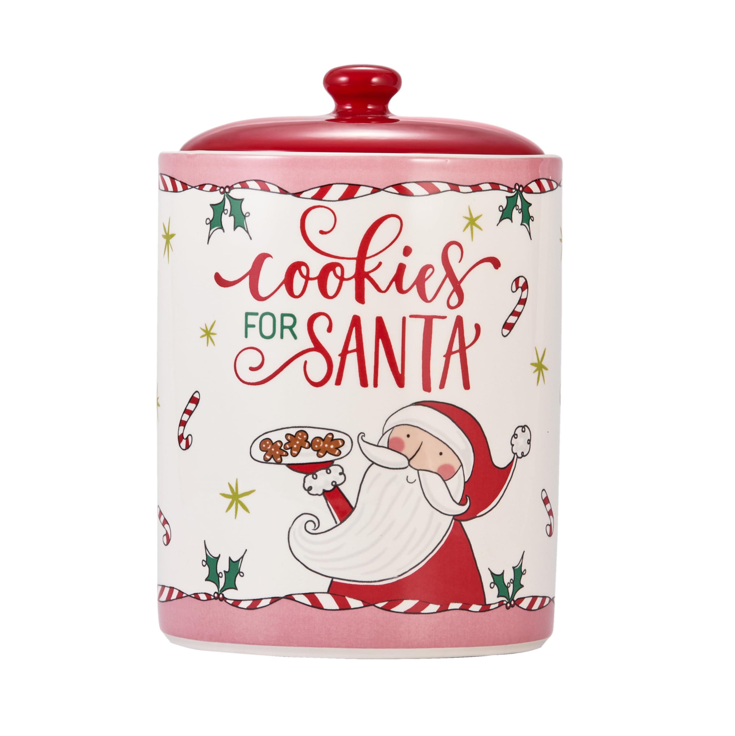 Bico Cartoon Santa cookie jar 9-inch ceramic for Santa's cookies on Christmas Eve