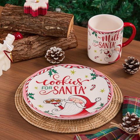 Bico Cartoon Santa dining table scene adds festive charm to meals.