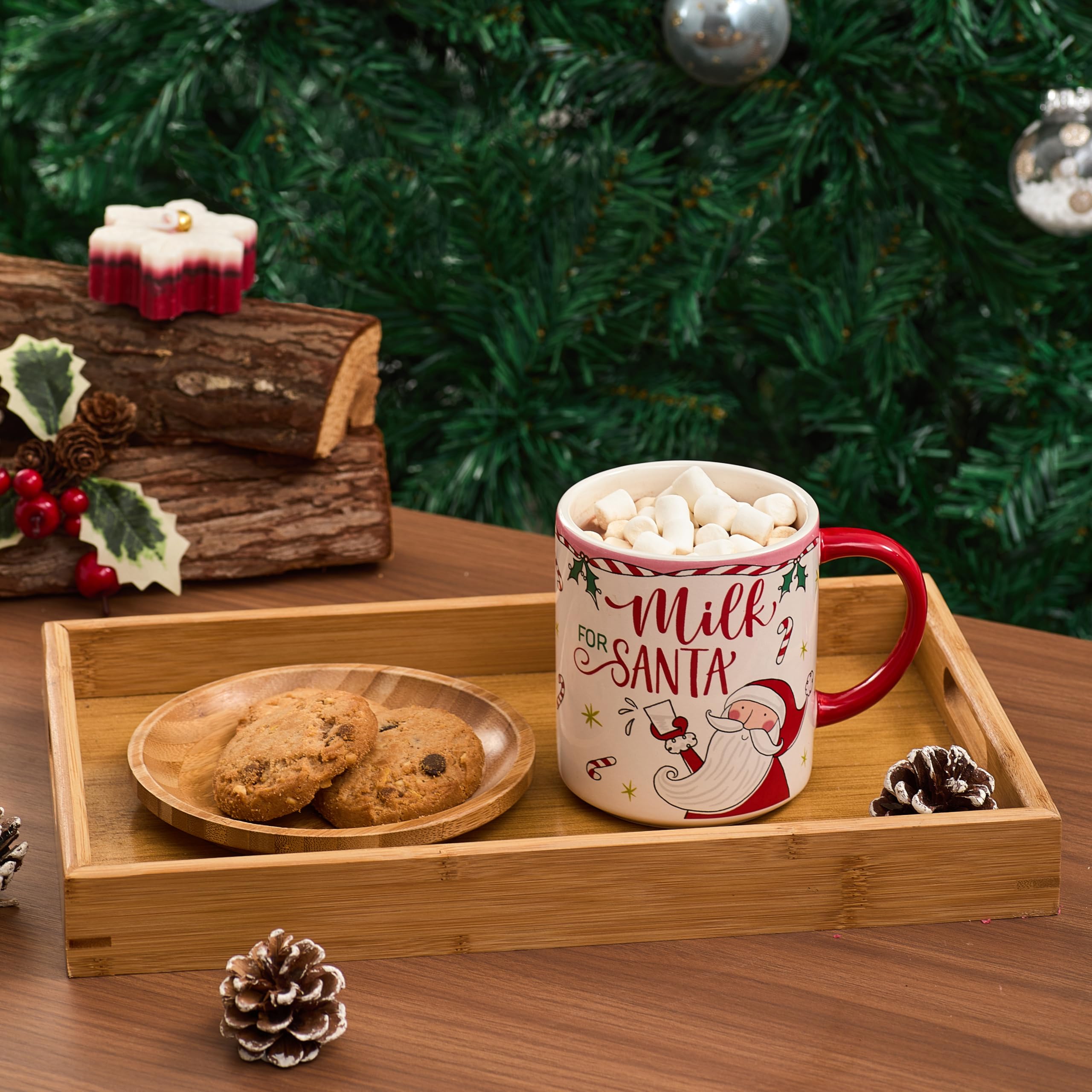 Bico Cartoon Santa plates and mugs complete set for celebrations.