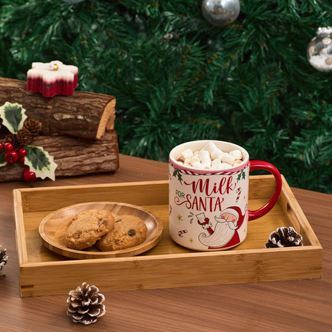 Bico Cartoon Santa plates and mugs complete set for celebrations.