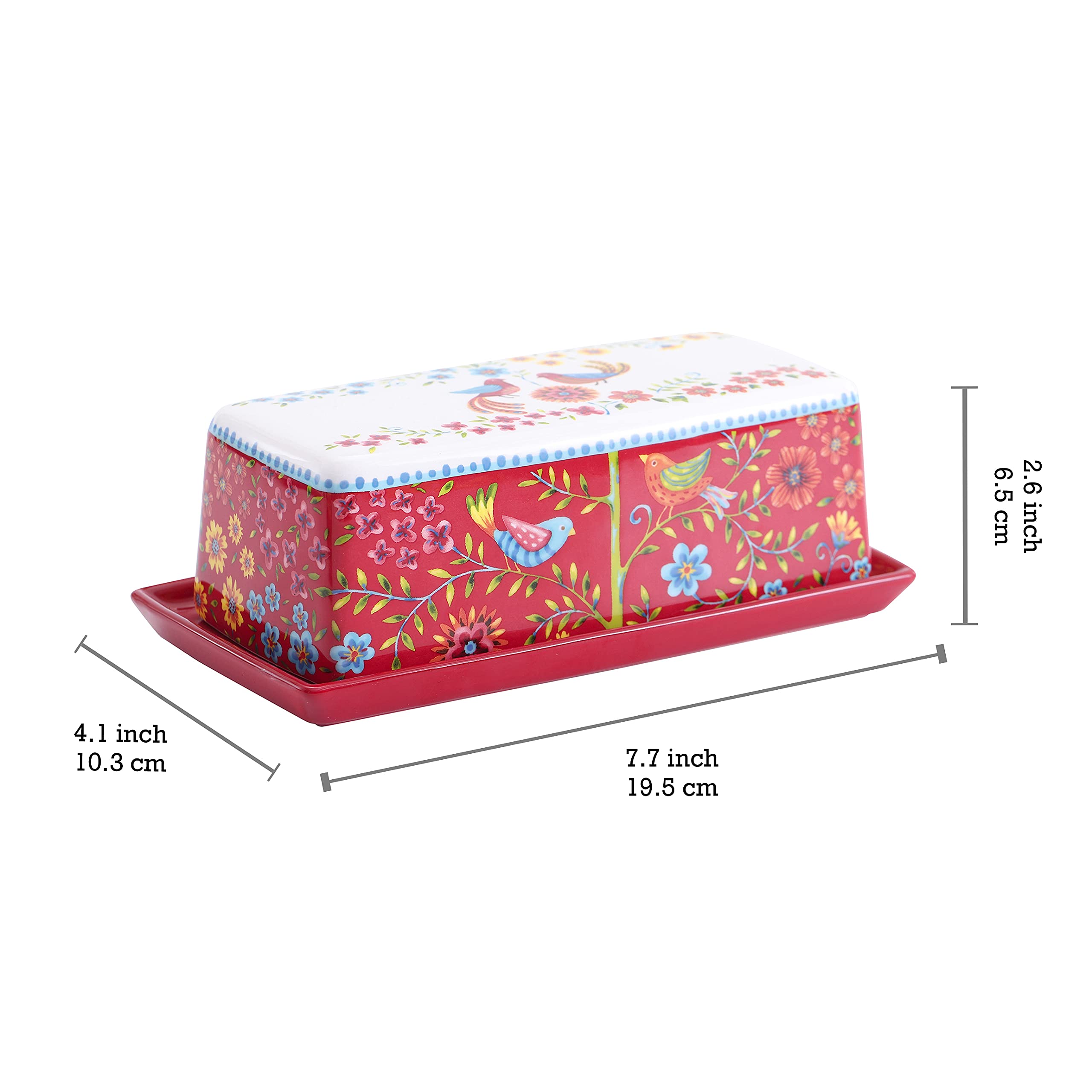 Bico ceramic butter keeper with glossy glaze for everyday use.