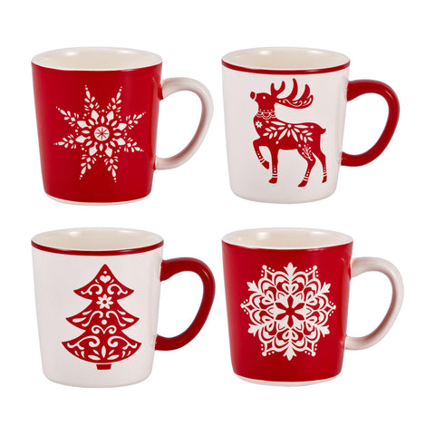 Bico Holly Jolly mug with snowflakes design ideal for cozy cocoa moments