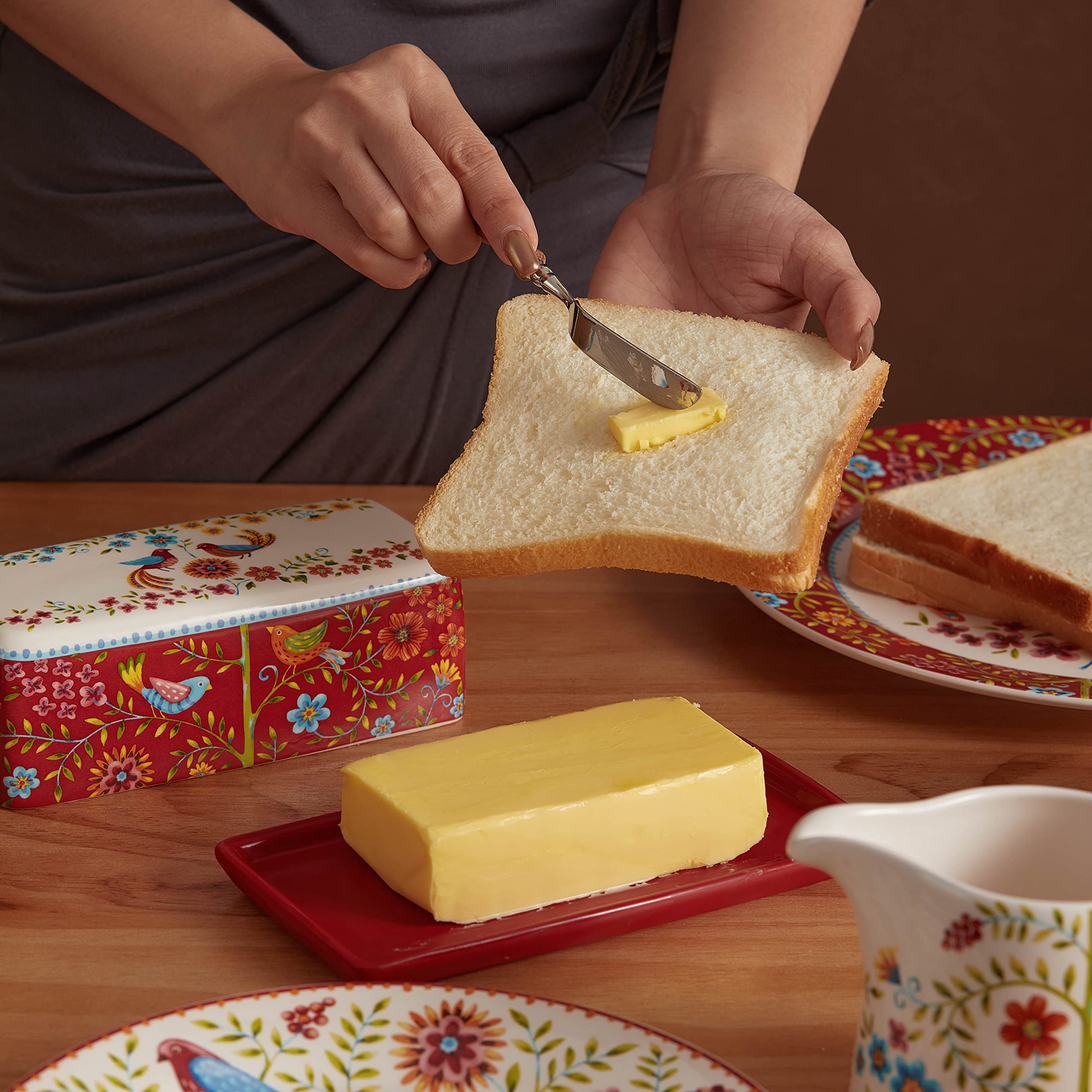 Bico microwave-safe butter dish designed for quick softening.