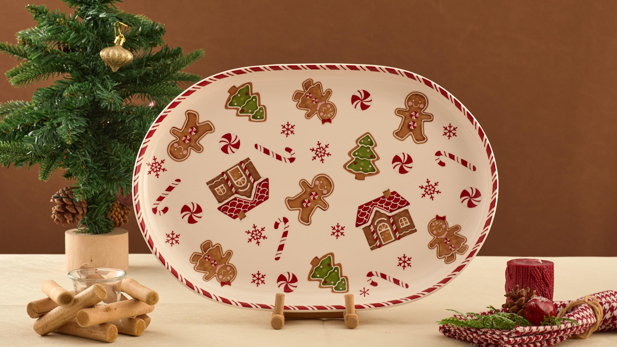 Bico microwave-safe ceramic platters convenient for reheating dishes