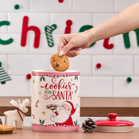 Bico Santa cookies and milk set pairs with this jar for tradition