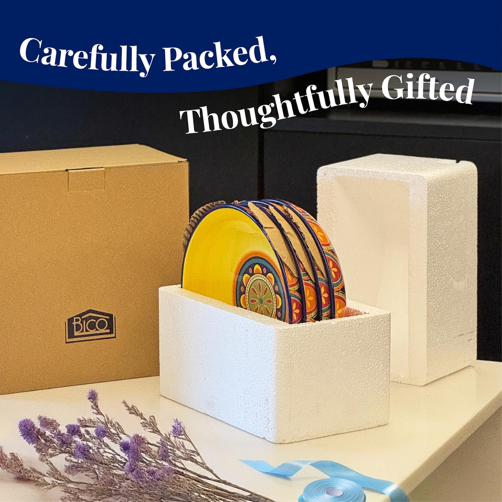 Bico gift-ready packaging suggests ideal housewarming or Thanksgiving gift.