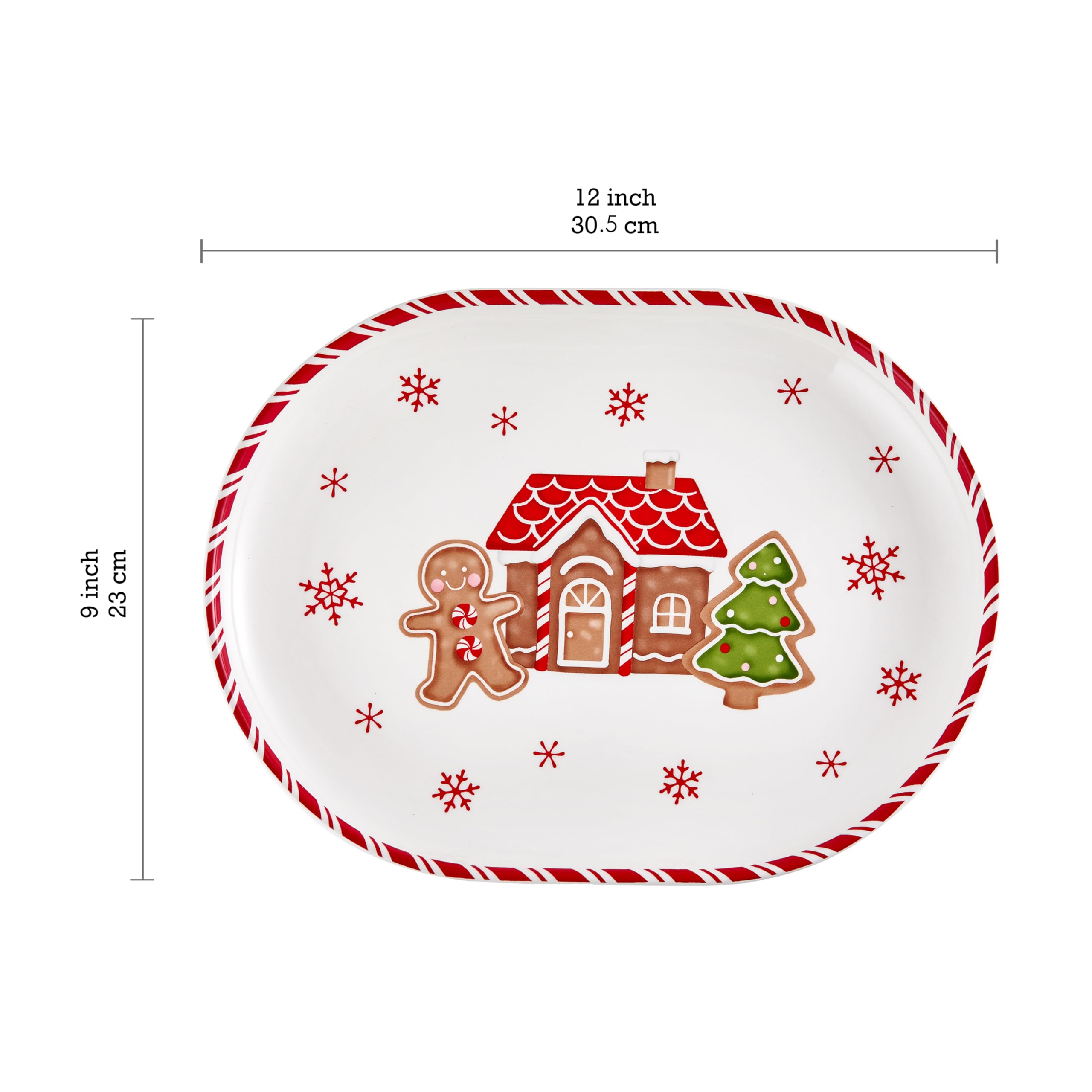 Bico stackable ceramic platters save cupboard space when stored