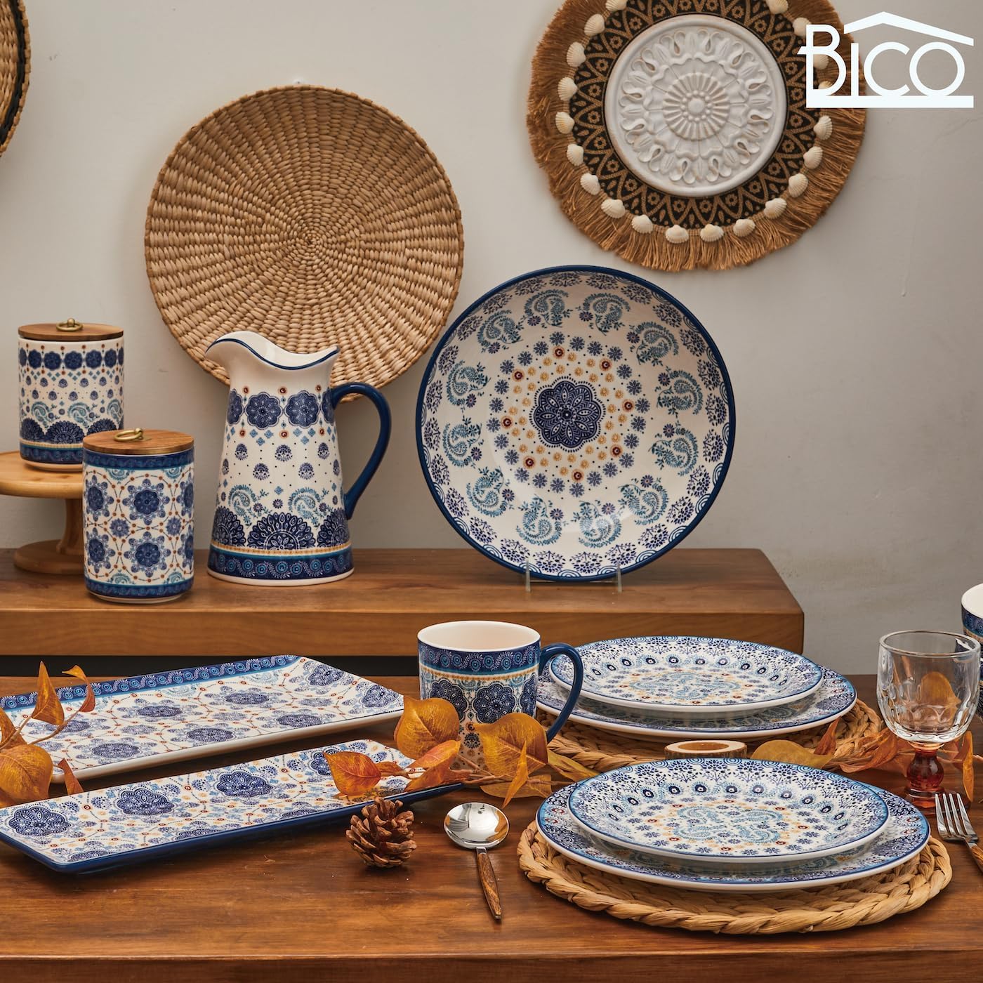 Versatile Talavera spoon rest doubles as snack tray for nuts or fruit.