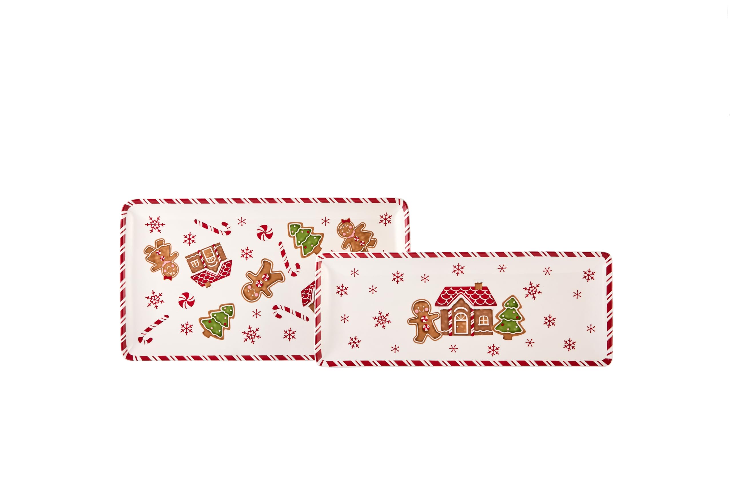 Gift-ready packaging for Bico gingerbread man ceramic platters, perfect for holidays.