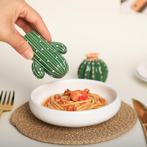Bicuzat ceramic cactus back stamp reveals authenticity.