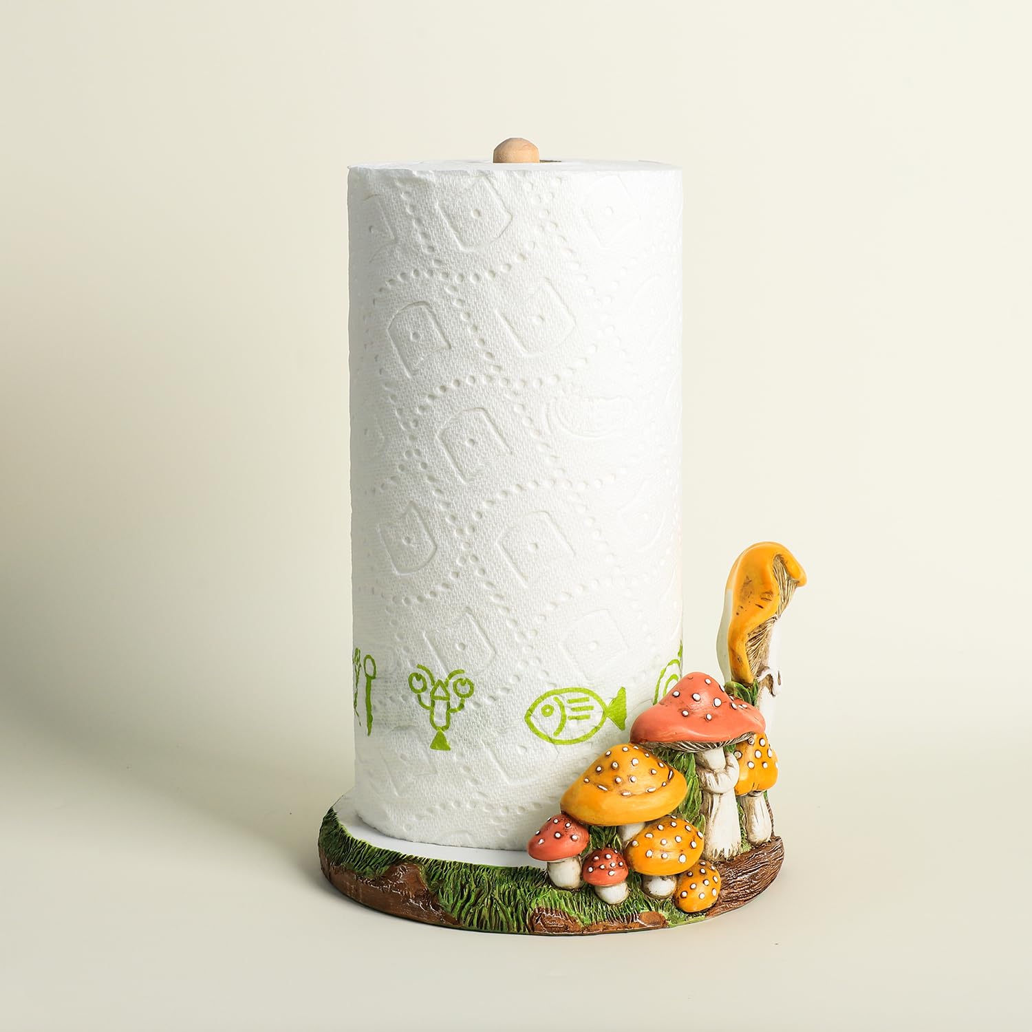 Bicuzat wooden sticks with resin base create a solid display support.