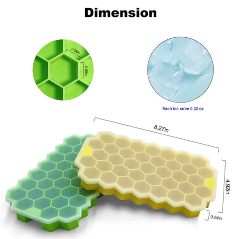 Bidful lid-design ice cube tray protecting cubes and odors in freezer