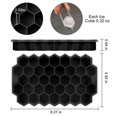 Bidful easy-release ice cubes slide out smoothly from silicone trays.