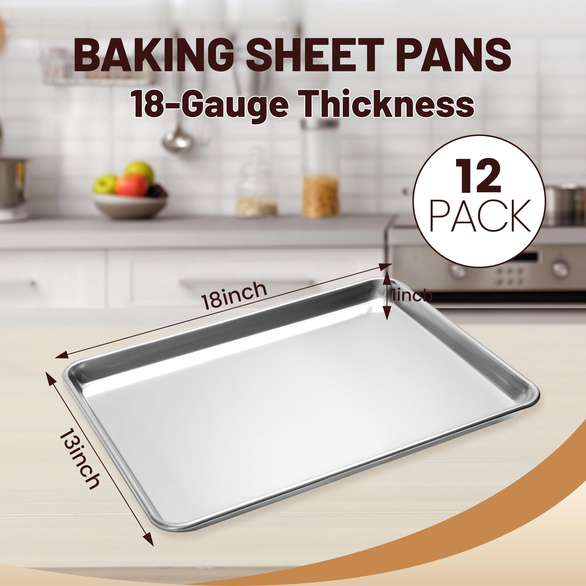 BIEAMA aluminum baking pan offers restaurant-grade durability for busy ovens.