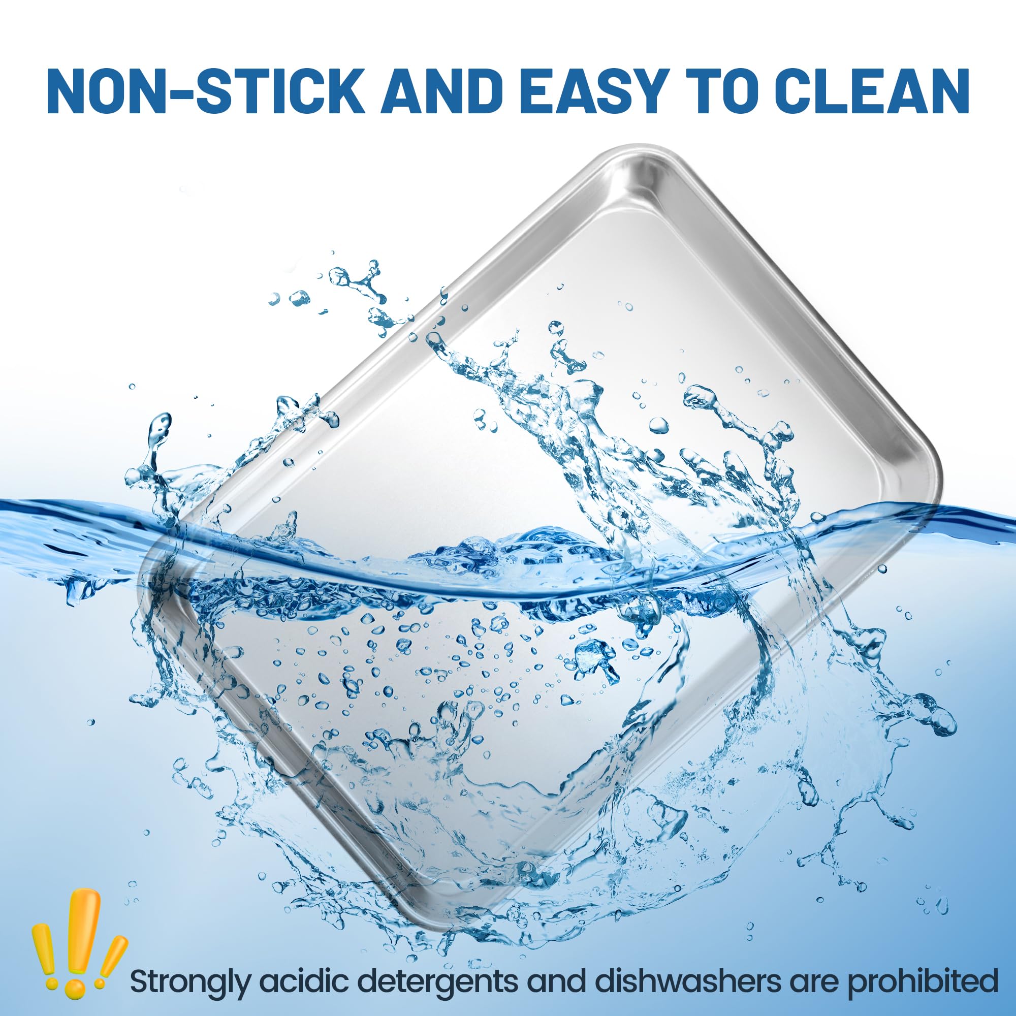 BIEAMA oven-safe pan tolerates up to 500°F for versatile baking tasks.