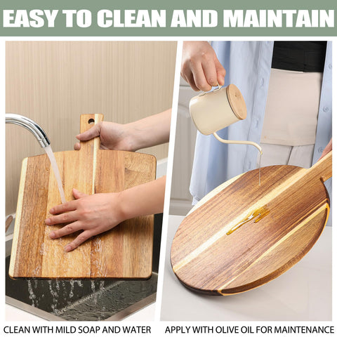 BIEOFFEI acacia wood care reminder, durable and warp-resistant with proper care