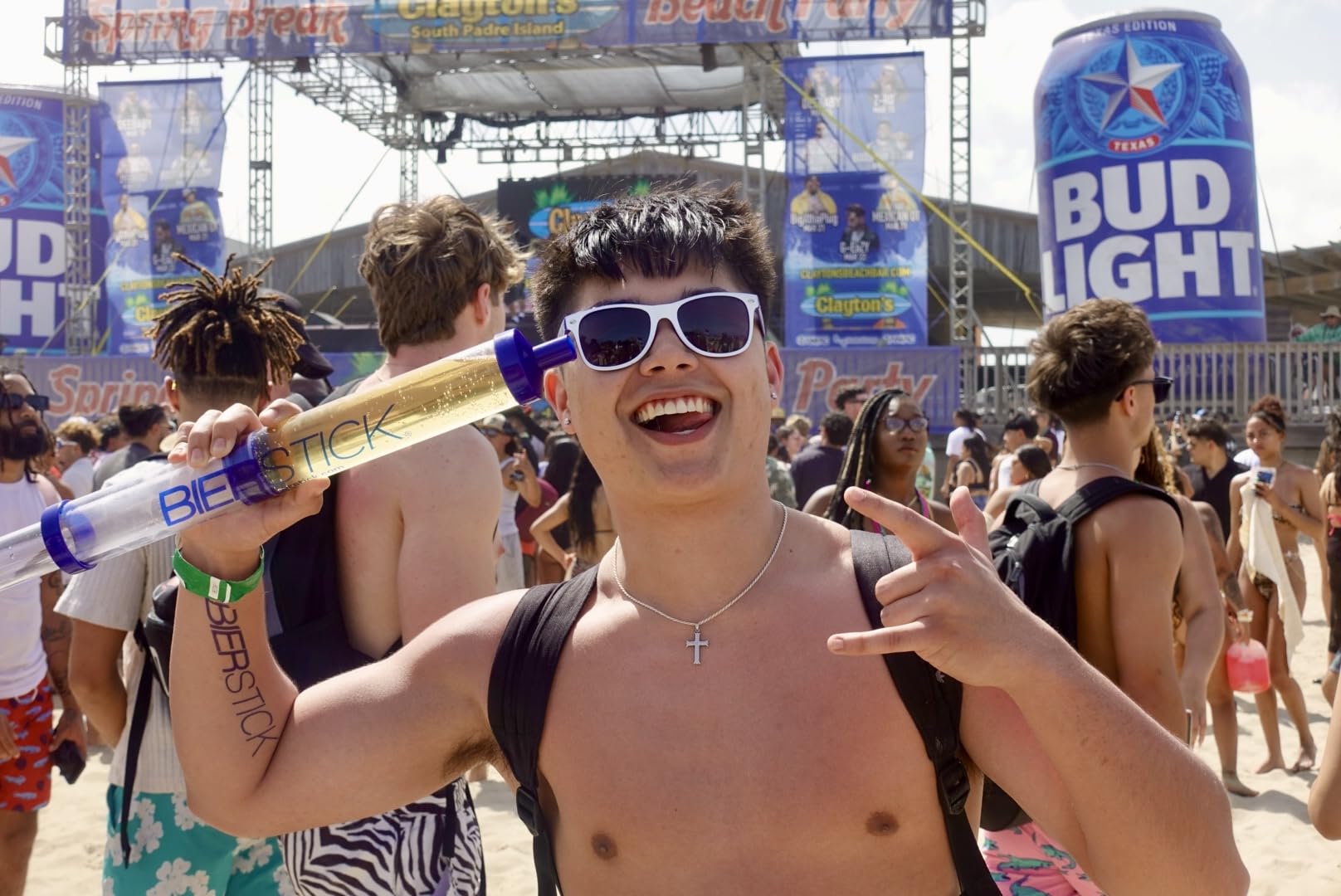 Bierstick durable-materials construction ensures long-lasting use at concerts and events.