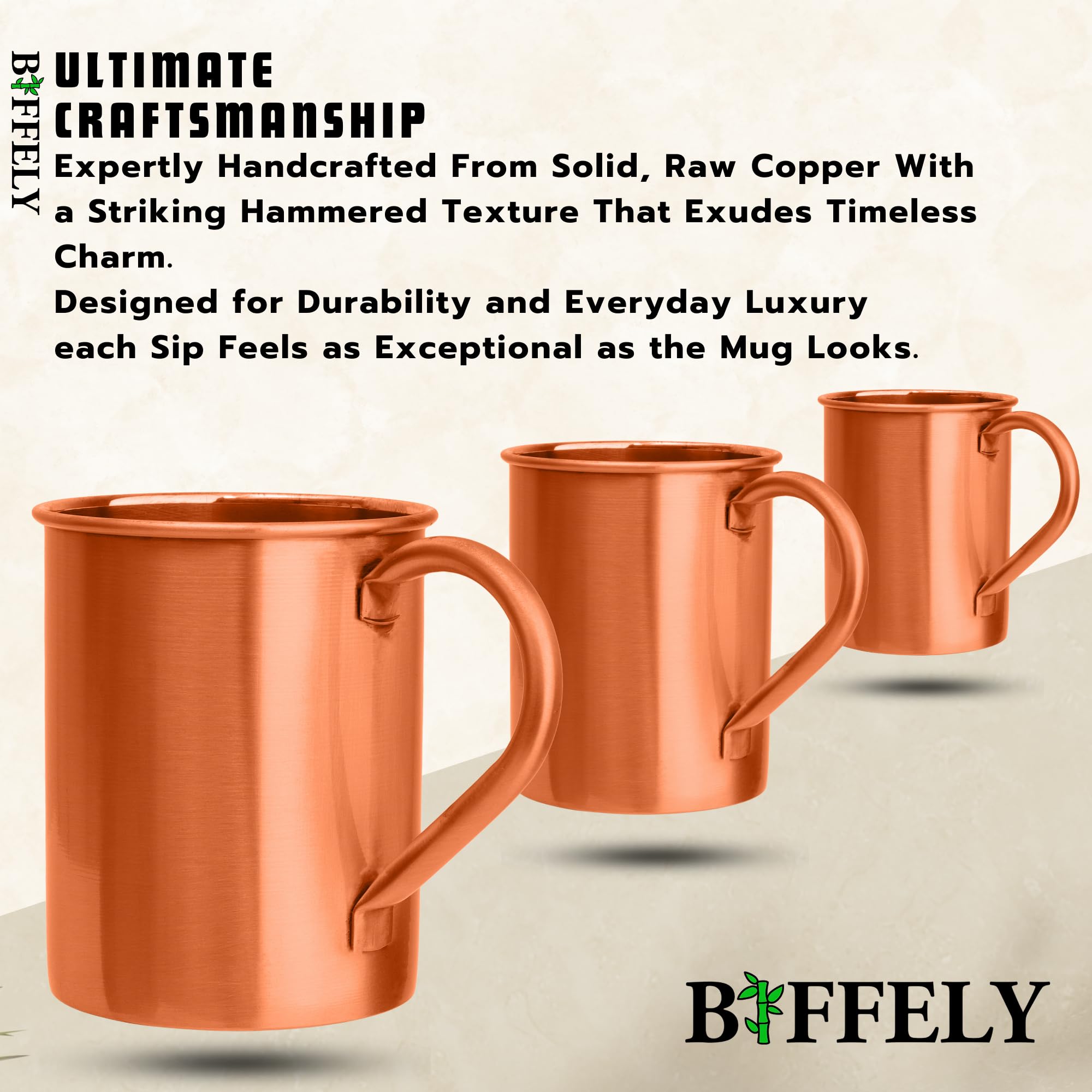 BIFFELY Moscow Mule mug in gift-ready box ideal for gifting.