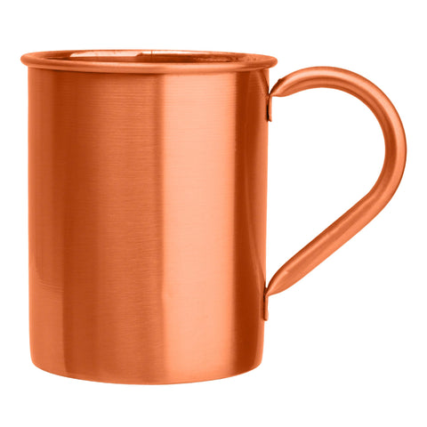 BIFFELY copper mug with hand-hammered finish showcasing craftsmanship and quick cooling.