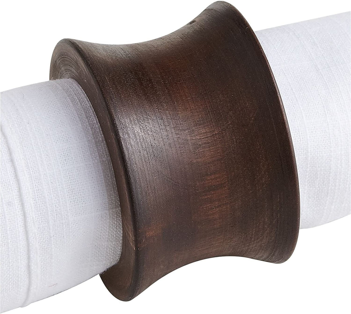 BIFFELY rustic napkin ring set on tabletop adds elegance to any table setting.