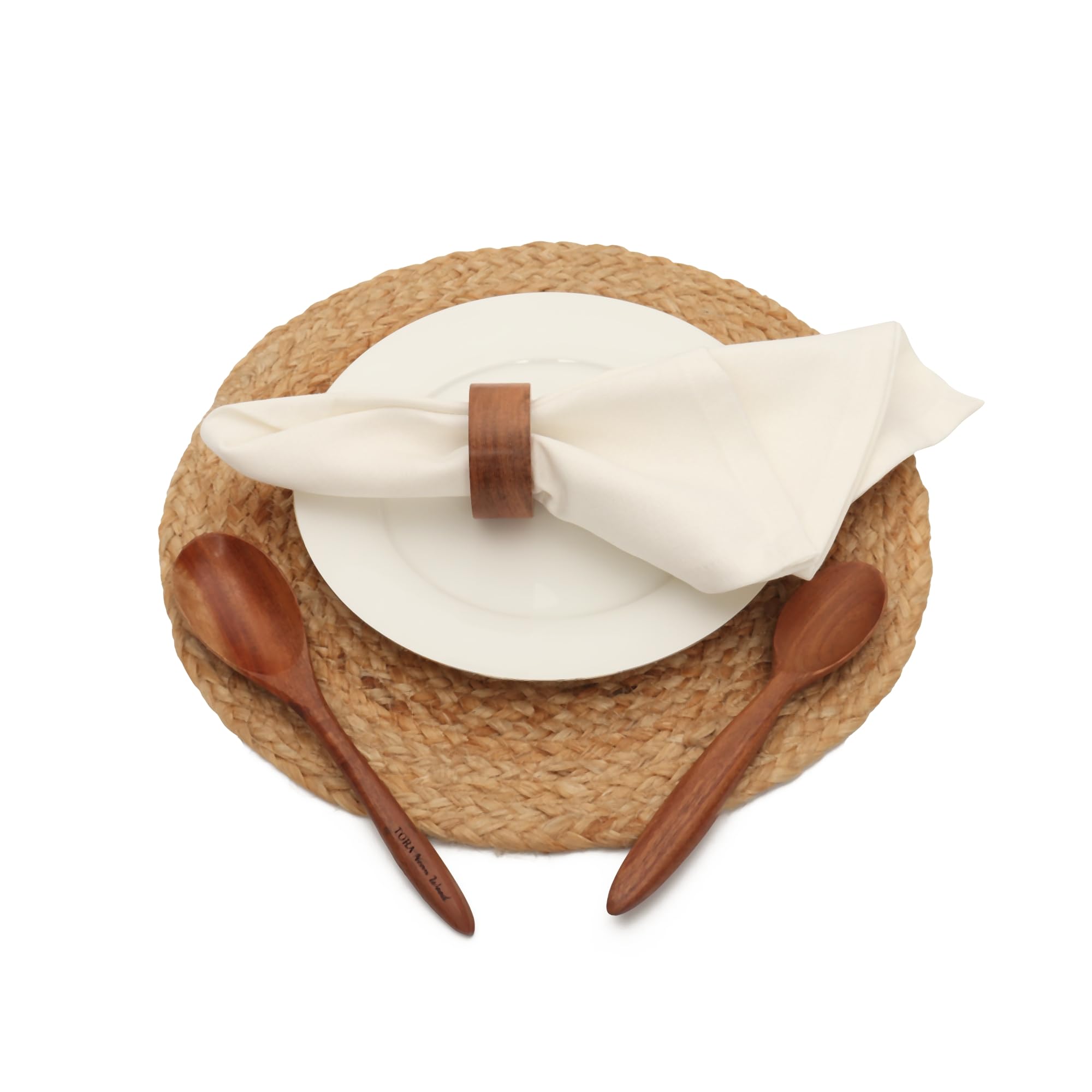 BIFFELY wedding dinner use with elegant acacia napkin rings on table