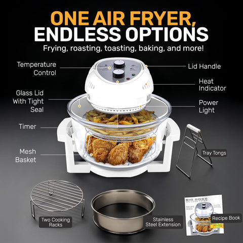 Big Boss dishwasher-safe parts simplify cleanup.