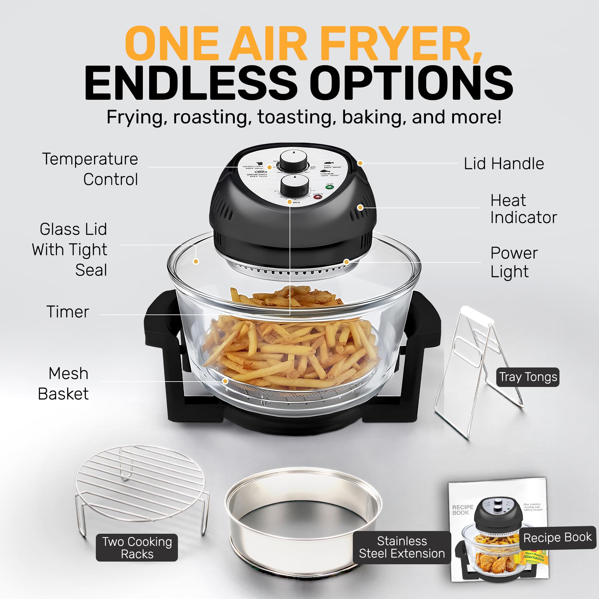 Big Boss dishwasher-safe parts make cleaning quick and convenient.