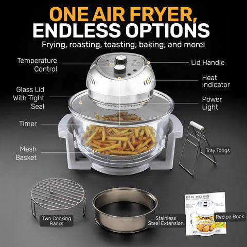 Big Boss dishwasher-safe parts simplify cleanup and maintenance.