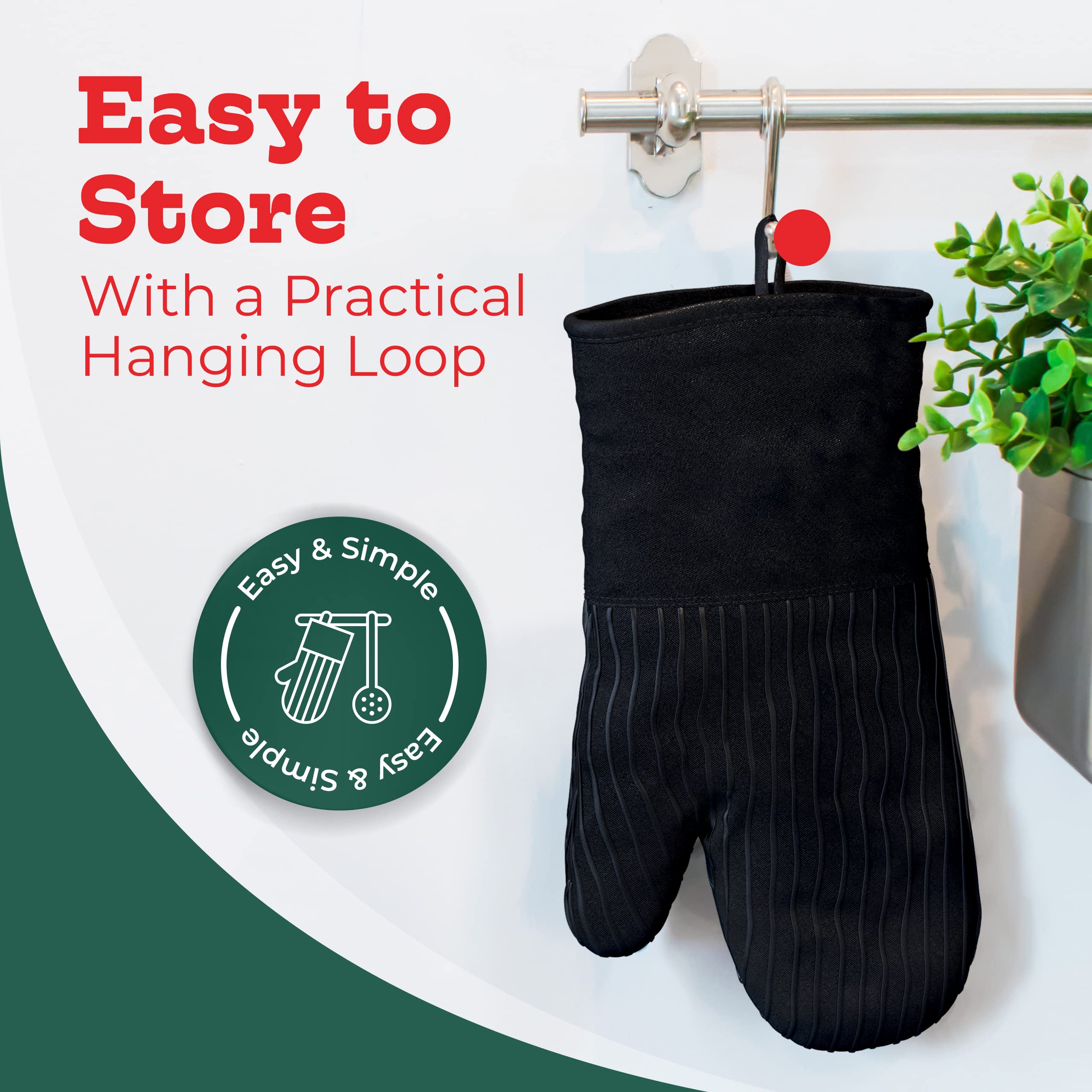 Big Red House hanging loop enables easy storage after use.