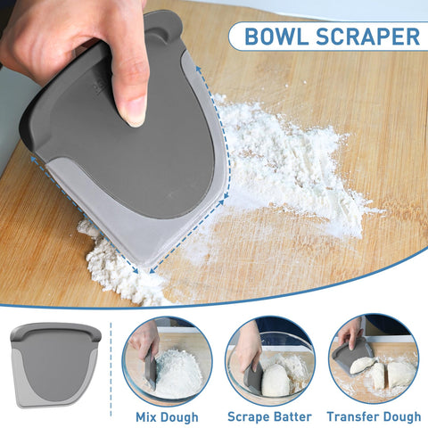 BIGFIT scraper features laser-engraved measurement markings for quick sizing.