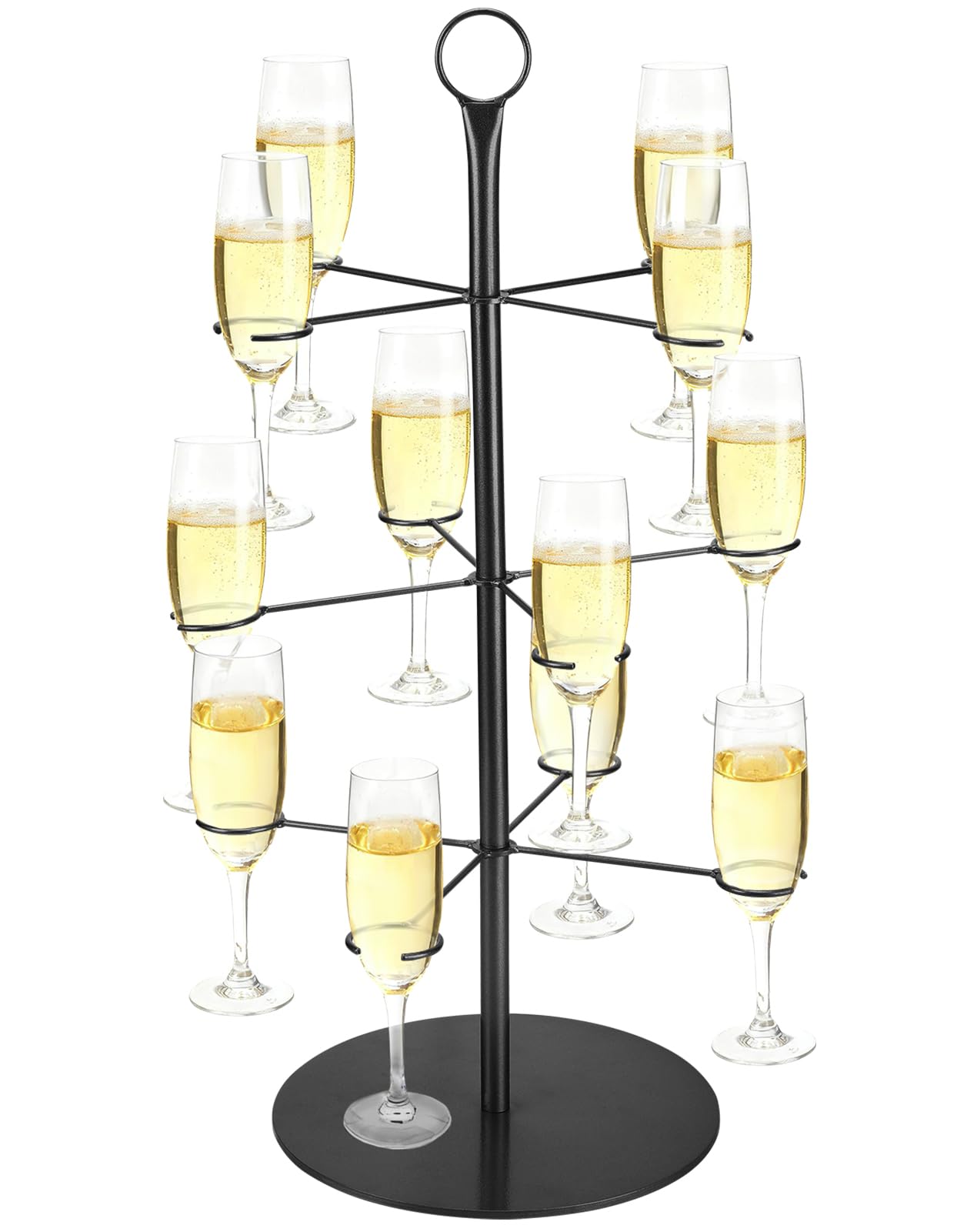 Biggun cocktail tree stand top view showing three-tier design for gatherings