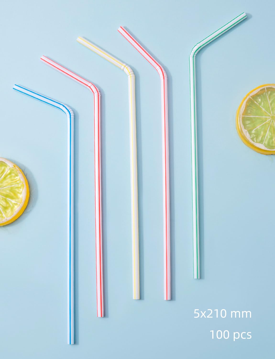 Biginiwa 100-pcs straws included provide ready-to-use beverage service.