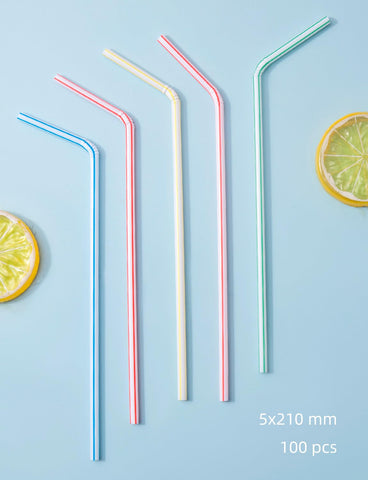 Biginiwa 100-pcs straws included provide ready-to-use beverage service.
