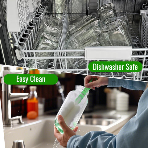 BIGIVACA dishwasher-safe bottle keeps cleaning simple after everyday use.