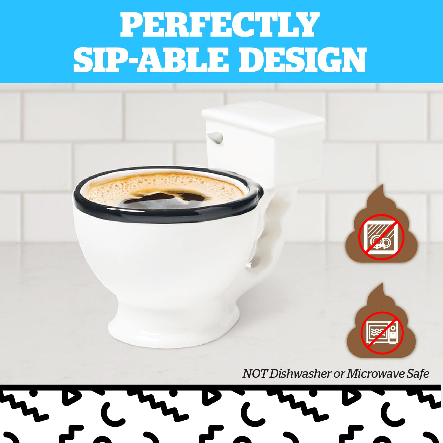 BigMouth Inc toilet-themed mug perfect gift for humor lovers